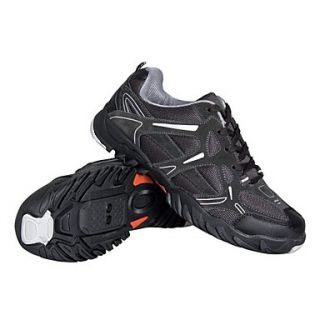 Cycling MTB SPD Shoes Casual Shoes With Cowsuede Leather And Breathable Mesh Upper