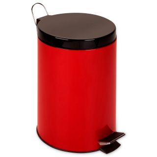 HONEY CAN DO Honey Can Do 12 Liter Red Step Trash Can