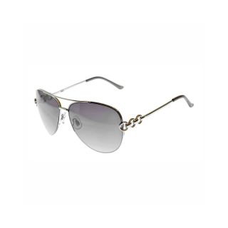 Nine & Co 9 & Co. Aviator Sunglasses, Silver, Womens