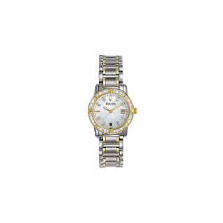 Bulova Womens 24 Diamond Mother of Pearl Watch