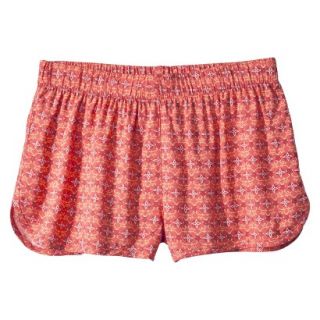 Mossimo Supply Co. Juniors Soft Printed Short   Coral Print S(3 5)