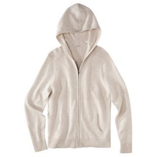 Merona Mens Hooded Cardigan Sweater   Oatmeal Heather L