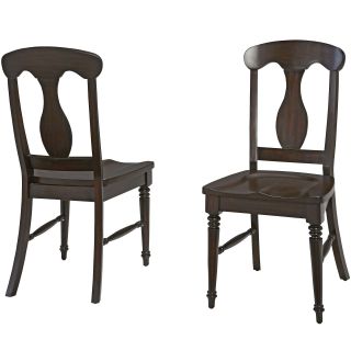 Dawson Set of 2 Dining Chairs, Espresso (Dark Brown)