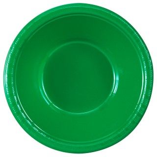 Emerald Green (Green) Plastic Bowls