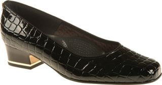 Womens ara Gada 41859   Black Croco Slip on Shoes