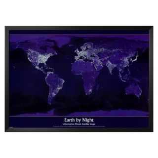 Art   Earth by Night Framed Poster