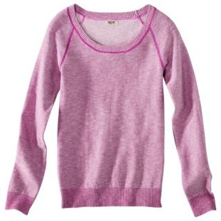 Mossimo Supply Co. Juniors Scoop Neck Sweater   Vivid Pink S(3 5)