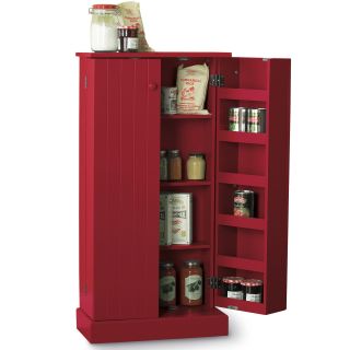 Taggert Utility Kitchen Pantry, Red