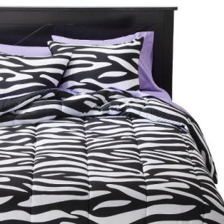 Xhilaration Zebra Comforter Set   Twin Extra Long