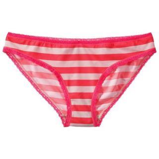 Xhilaration Juniors Lace Trim Bikini   Rosado Pink M