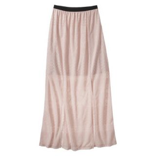 Xhilaration Juniors Maxi Skirt   Pale Blush L