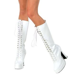 Easy White Adult Boots   8.0