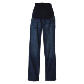 Liz Lange for Target Maternity Over the Belly Bootcut Denim Jeans   Blue Wash 6S
