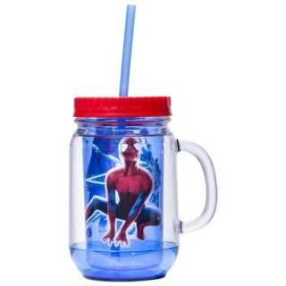 Zak Designs Spiderman To Go Mason Jar Set of 2
