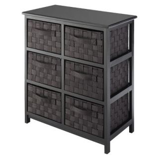 Storage Drawers Whitmor Woven Strap 6 Drawer Chest