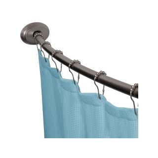 Maytex Curved Smart Shower Curtain Rod, Brushed Nickel