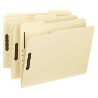 Smead Manila Folders with Two Fasteners, 1/3 Cut, Top Tab, Letter   50 Per Box