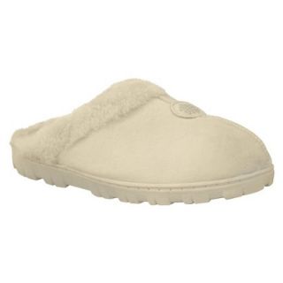 Womens MUK LUKS Faux Suede Clog Natural   S