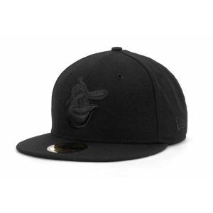 Baltimore Orioles New Era MLB Black on Black Fashion 59FIFTY Cap