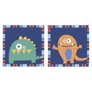 CoCaLo Monster Buds 2 Pc Wall Art