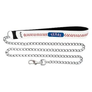 Texas Rangers Baseball Leather 3.5mm Chain Leash   L