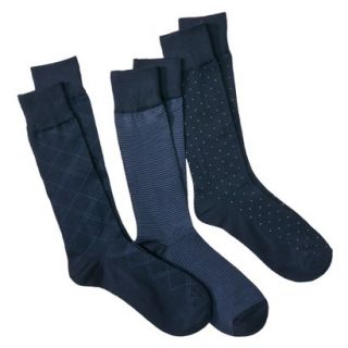 Merona Mens 3Pack Socks   Navy OS