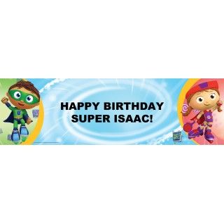 Super Why Personalized Birthday Banner