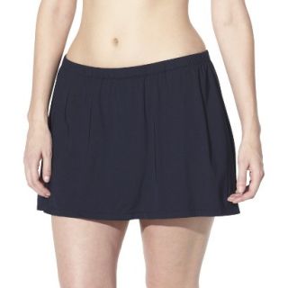 Womens Plus Size Swim Skirt   Black 16W