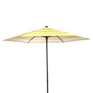 Room Essentials Patio Umbrella   Yellow Stripe 7.5