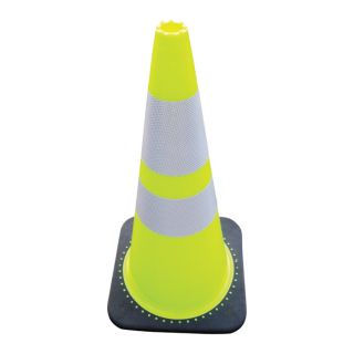 JBC Revolution Series Traffic Cone   Lime, With 3M Reflective Collar, 28 Inch