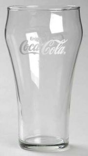 Unknown Crystal Coca Cola 16 Oz Flat Tumbler   Clear, Coca Cola Decal