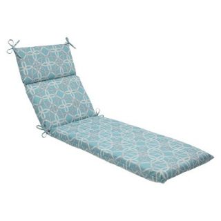 Outdoor Chaise Lounge Cushion   Blue/Brown Keene