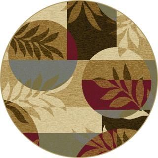 Lagoon Multi Contemporary Area Rug (53 Round)