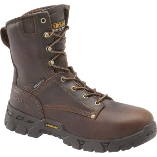 Carolina 8In. Waterproof Grizzly EH Boot   Dark Brown, Size 11 1/2, Model CA8011