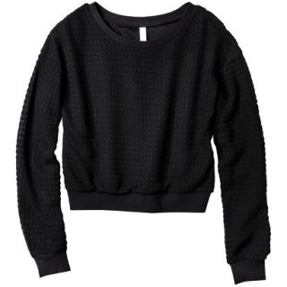 Xhilaration Juniors Sweater Knit Top   Black M(7 9)