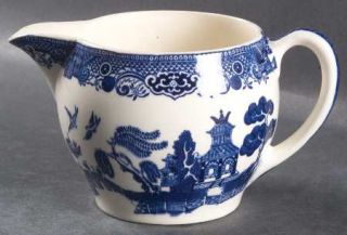 Johnson Brothers Willow Blue (Black &Blue Backstamps,Old) Creamer, Fine China Di