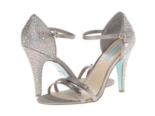 Blue by Betsey Johnson Bow High Heels (Silver)