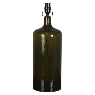 Threshold Artisan Glass Bottle Lamp Base   Green Large