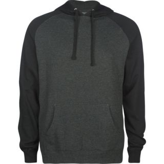 Mens Raglan Hoodie Black In Sizes Small, Xx Large, X Small, Med