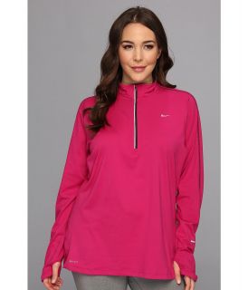 Nike Extended Element Half Zip Womens Long Sleeve Pullover (Pink)