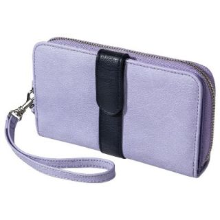 Zip Wallet with Strap   Light Purple