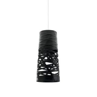 Foscarini Tress 1 Light Mini Pendant 182037 Cord Length 78, Shade Color Black