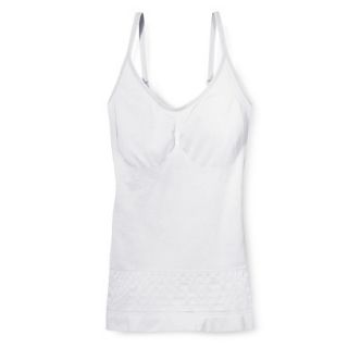 Self Expressions By Maidenform Womens Seamless Control Camisole 238   White M