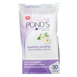 Ponds Wet Cleansing Evening Smooth with Chamomile & White Tea Towelettes   30