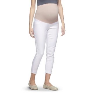 Liz Lange for Target Maternity Over Belly Skinny Pants   White XXL