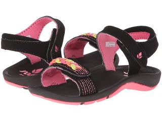 Reef Kids Little Daycamper Braided Girls Shoes (Black)