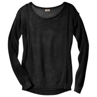 Mossimo Supply Co. Juniors Mesh Sweater   Black S(3 5)