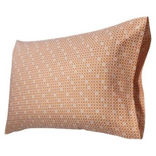 Room Essentials Easy Care Pillowcase Set   Orange Grid (King)