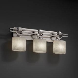 3 light Oval Clouds Resin Brushed Nickel Bath Bar Fixture