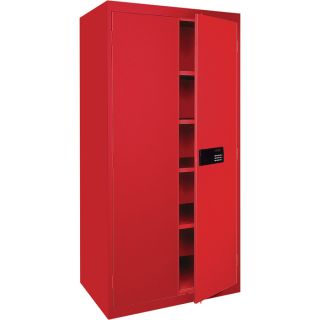 Sandusky Lee Keyless Electronic Steel Cabinet   36 Inch W x 24 Inch D x 78 Inch